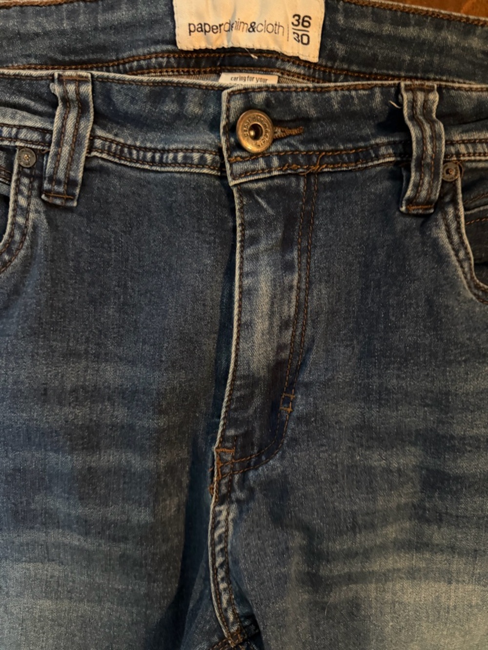 Paper Denim & Cloth Blue Slim Fit Jeans 36x30 - Picture 2 of 9